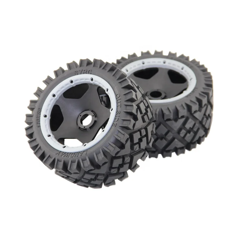 1/5 Snowland Nail All-terrain Rear Tires with Wheel Hub 2pcs for HPI SY KM ROVAN RC Baja 5b Ss