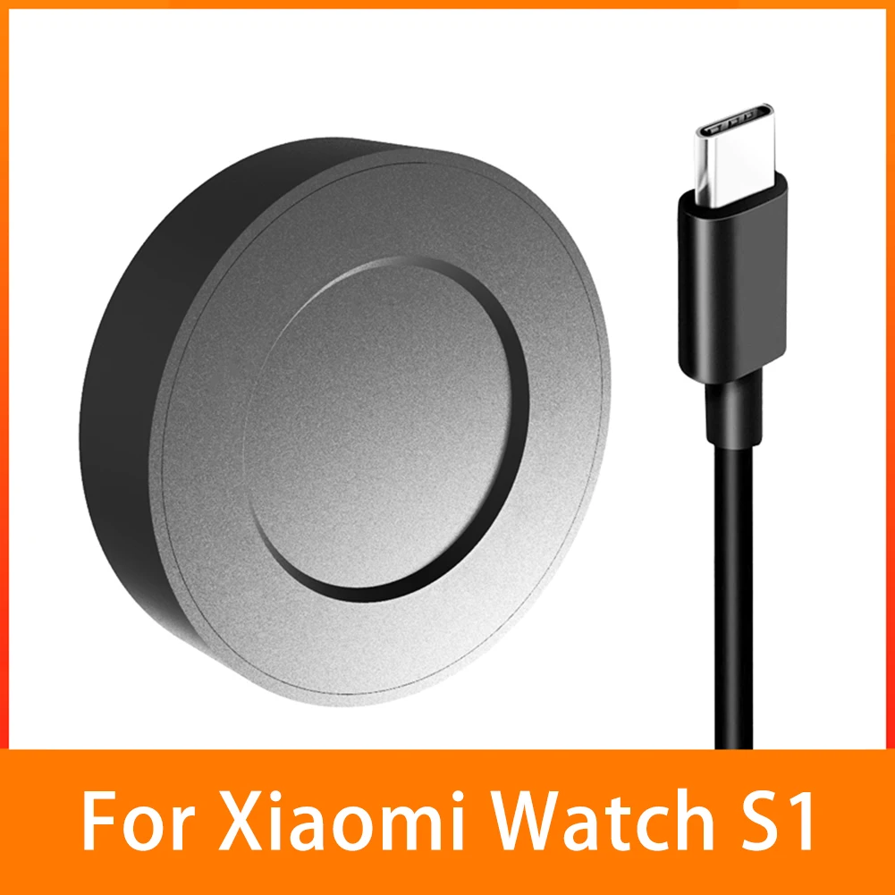 Smart Watch Wireless Charger Dock Power Adapter for Xiaomi Watch S1 Sports Dock Magnetic Charger Adapter Stand with 80cm Cable