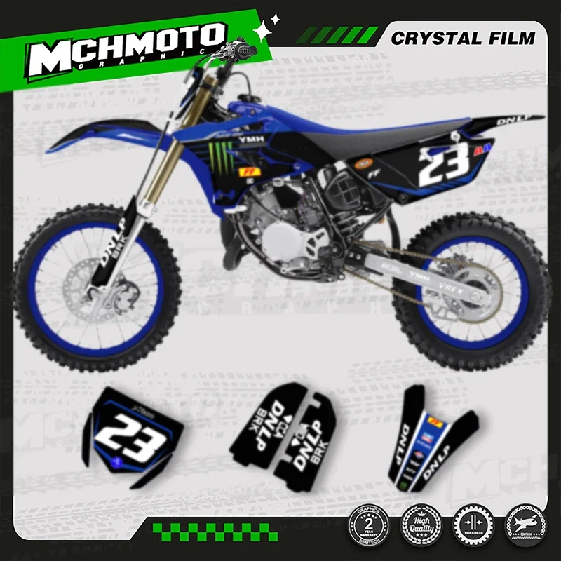 

MCHMFG Custom Team Graphics Background Decal Stickers Kit for YAMAHA YZ85 2015 2016 2017 2018 2019 2020 2021