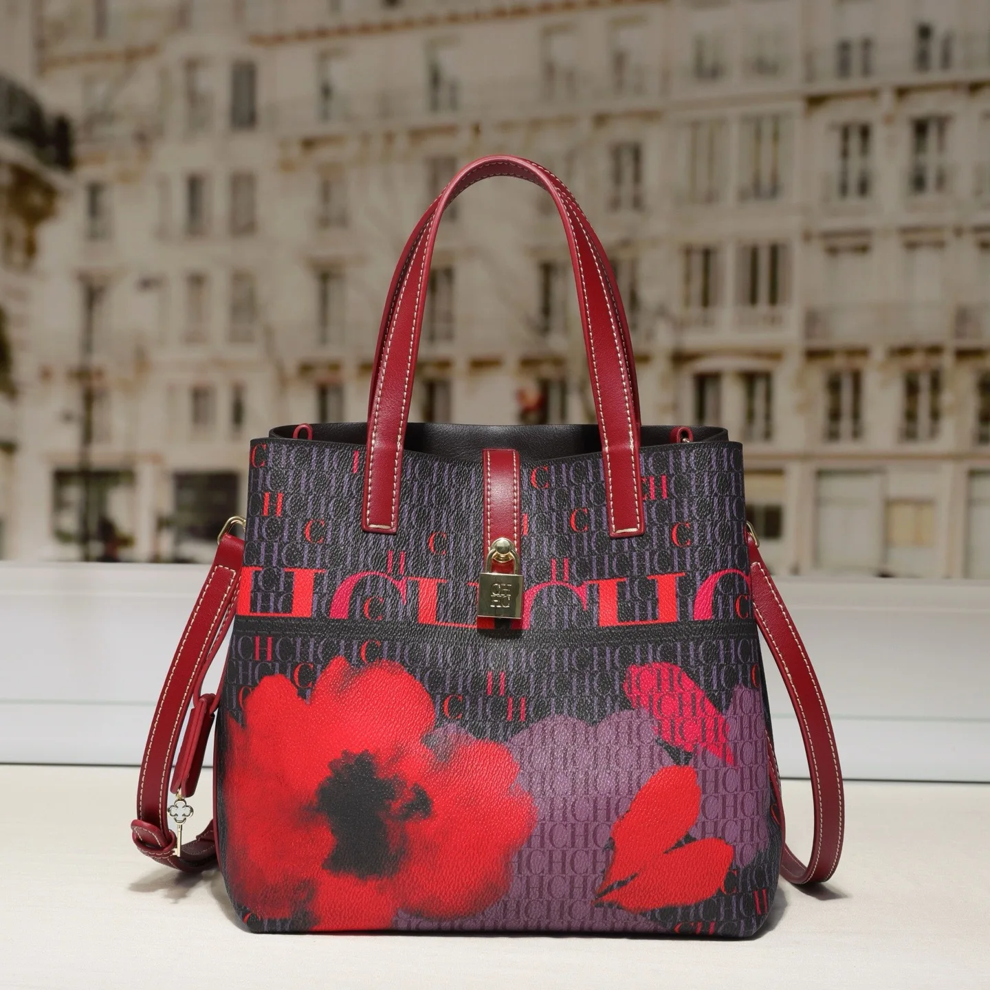 ‌2025 Print Bucket Bag for Women, Trendy Letter Pattern Shoulder Bag - Crossbody & Tote, Chic Designer Purse with Luxe Style