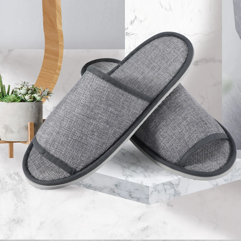 1 Pair Disposable Slippers Spa Guest Indoor Slippers Portable Fold Slippers Fit For Men And Women For Hotel Simple Home Slipper