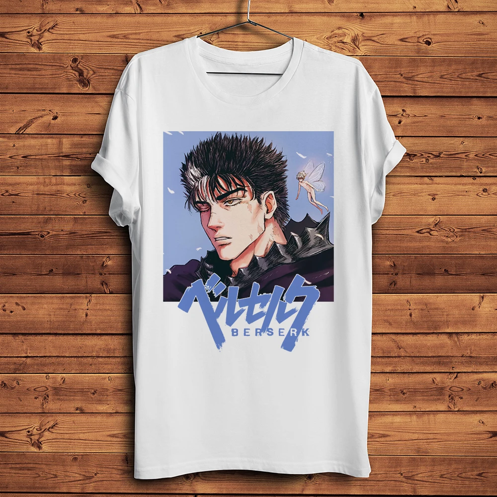 Berserk Swordsman Guts,funny anime t-shirt,men short sleeve casual tshirt,unisex manga streetwear tee,breathable print