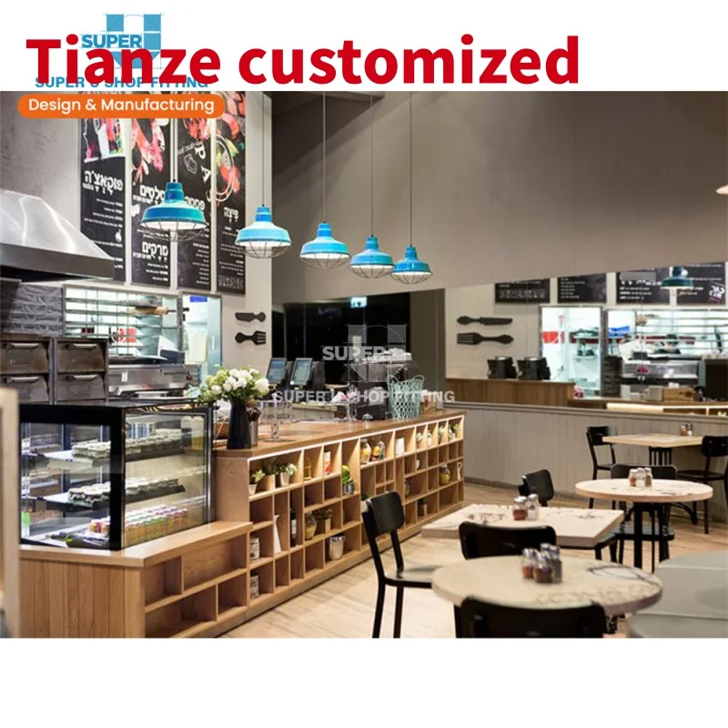 

(customized)Latest Coffee Bar Decor Indoor Tailor Made Coffee Display Counter Design Interior Shop Design Coffee Bar Furniture S