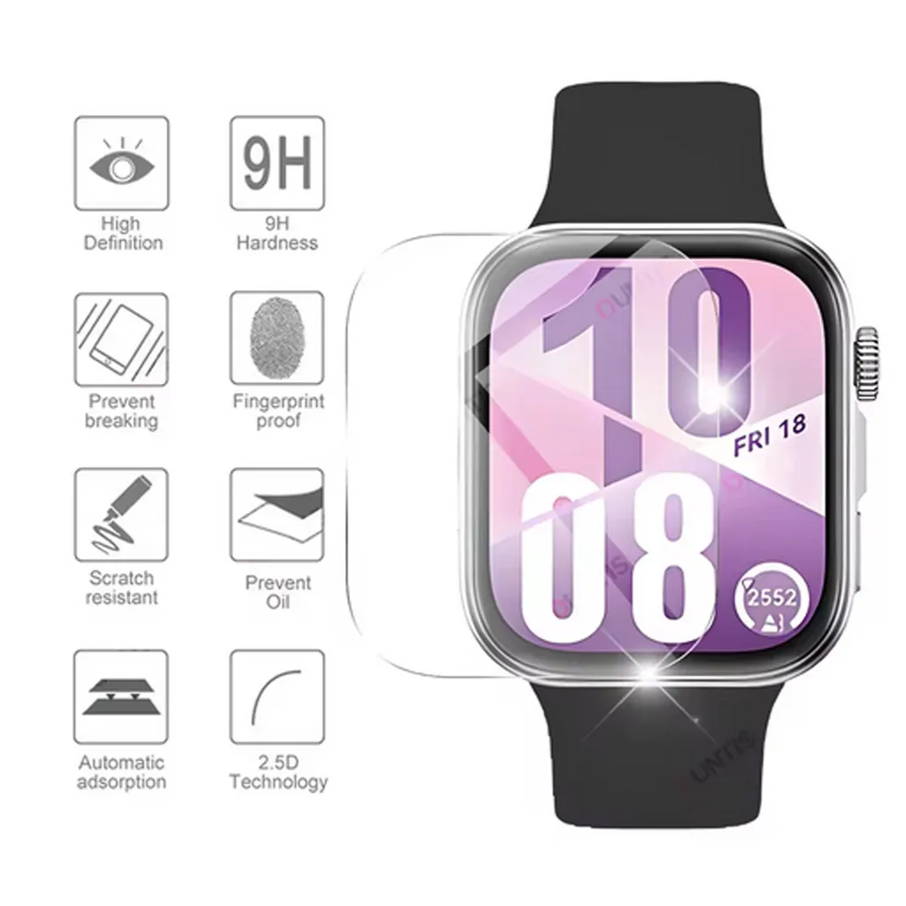 Soft TPU Film and PMMA Screen Protector For Huawei Watch Fit 4 Fit4 Pro Tempered Glass Anti-scratch Protective