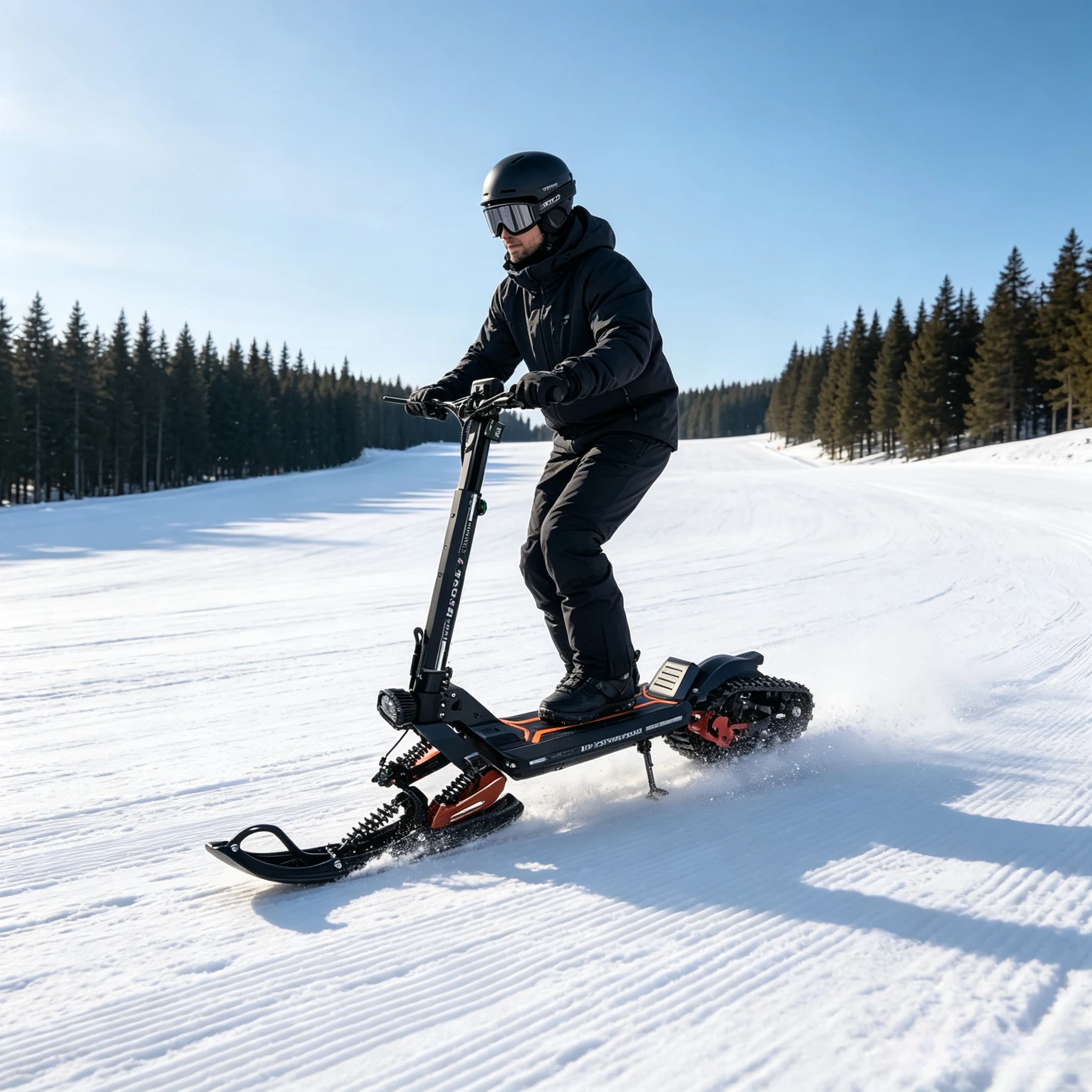 48V 1500W Electric Crawler Snowmobile Adults Winter Outdoor Sports Sled Snow Mobile Anti-skid Motorized Sleigh Snow Scooter