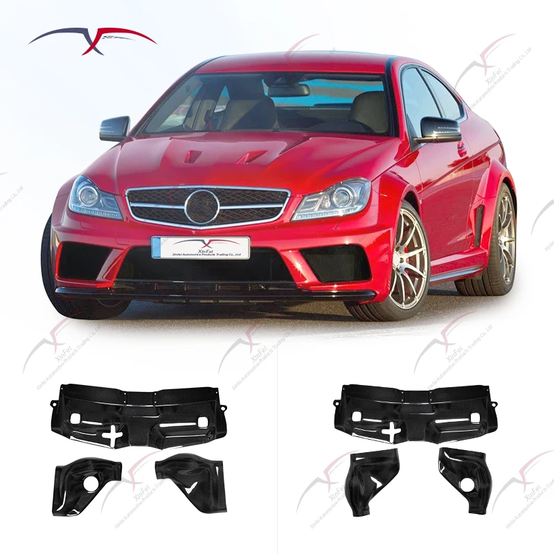 Suitable for  C63 W204 Automotive Parts Carbon Fiber Cold Intake System Kit Cold Intake Filtration System