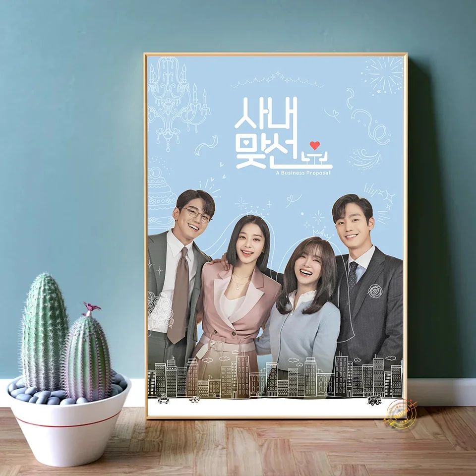 Business Proposal Poster TV Play Canvas Painting Wall Art Picture For Living Bedroom Room Home Decor Gift