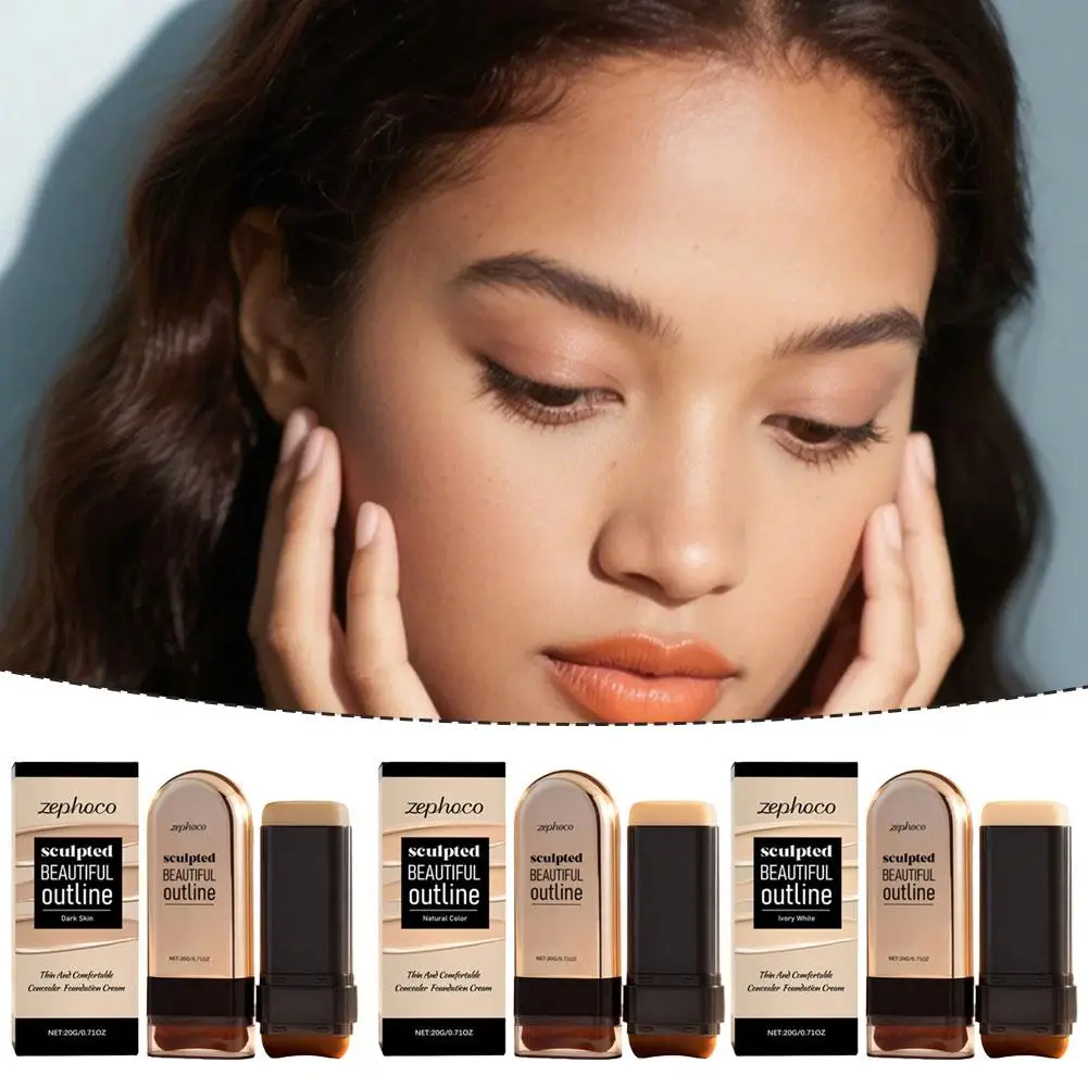 Full Coverage Face Base Makeup Long Lasting Moisturizing Foundation Cream High Quality Face Foundation Stick Concealer Makeup