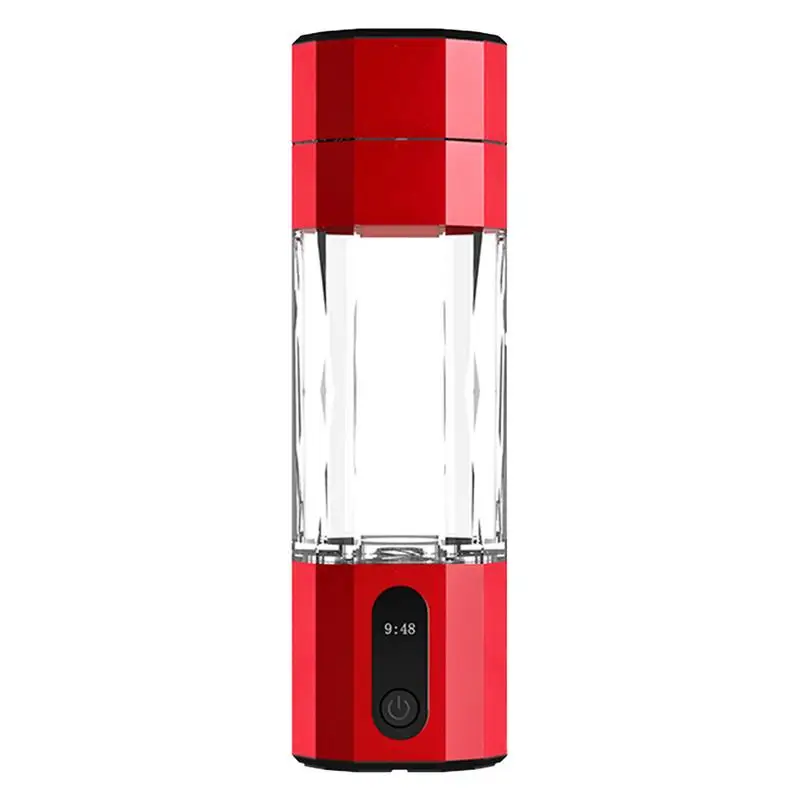 

Portable Hydrogen Water Bottle PEM Electrolytic Hydrogen Water Cup 208ml Rechargeable Water Ionizer Touch Control LED Display