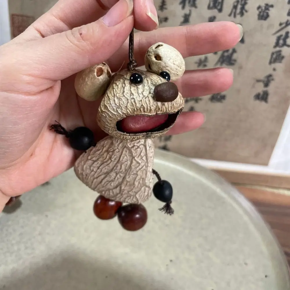 Handmade Nut Shell Wind Chime Hanging Ornament Personality Hand-Cranked Wind Chime Garden Balcony Decor