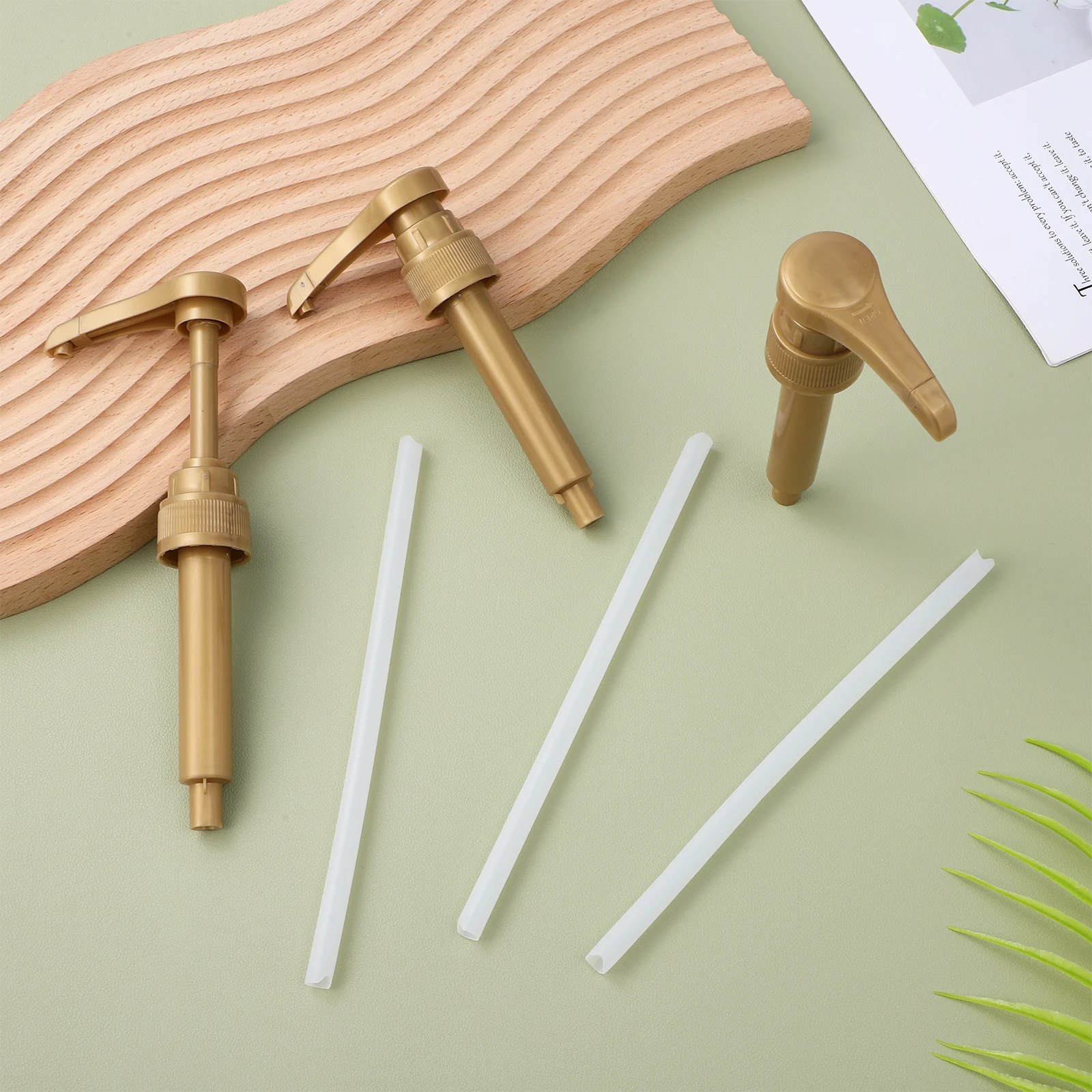 

10Pcs Pump Head Dispenser Pumps Food-Grade PP Material Detachable Design Easy Install for Syrup Shampoo Lotion