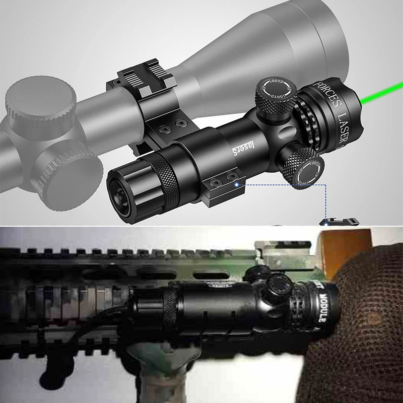 

Green Laser Sight Green Dot 532nm Aluminum Scope with Pressure Switch Compatible with Picatinny and M-Lok Rail