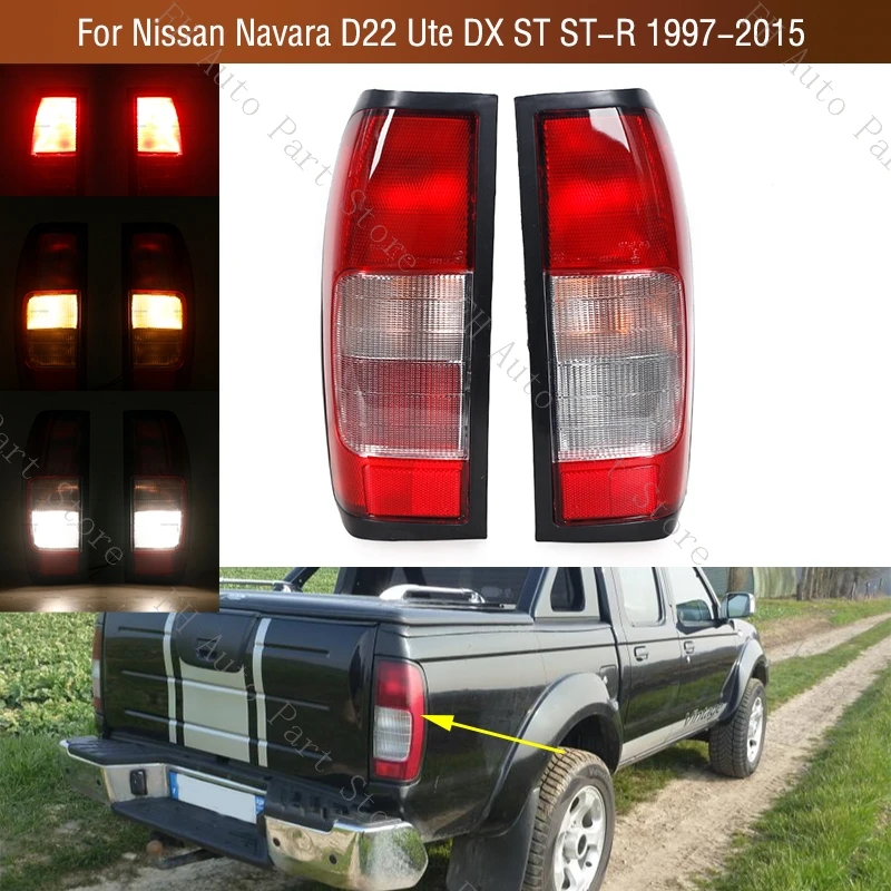 

For Nissan Navara D22 Ute DX ST ST-R 1997 1998 1999 2000-2015 Rear Bumper Tail Light Brake Stop Reverse Lamp Taillight Taillamp