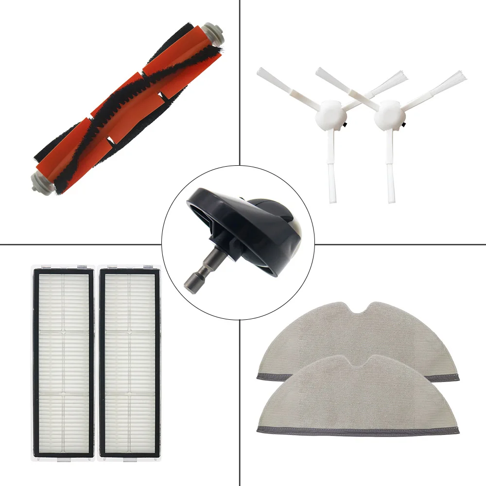 Xiaomi Mijia 1C 2C 1T STYTJ01ZHM Dreame F9 S10 Proロボット掃除機用交換HEPAフィルター、メインサイドブラシ、モップクロス