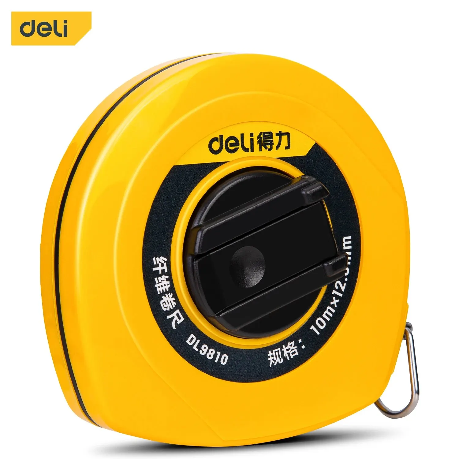 Deli 10M Tape Fiberglass Tape Measure Circular Leather Tape Carpenter Measuring Meter Tape Measure Woodworking Tool