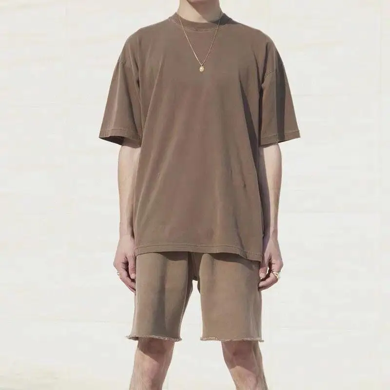 2022ss Blank Season 6 Tee Men Women 1:1 High Quality Oversize Ye Tee Hip Hop Summer Kanye West T-shirt 5 Color Tops Short Sleeve