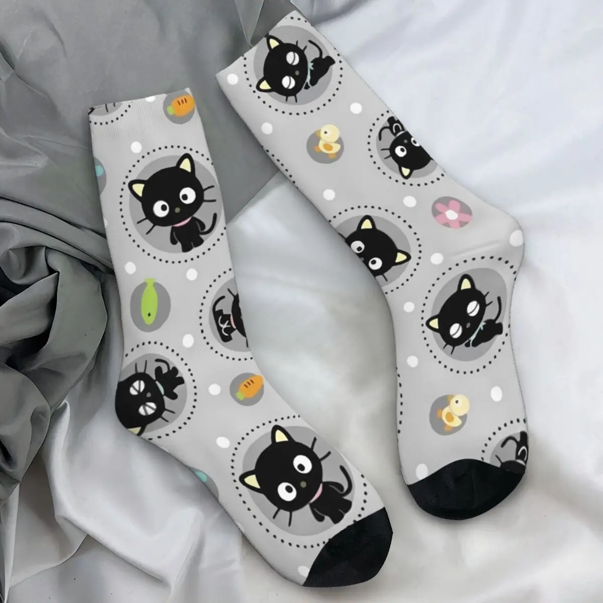 Men's Socks Chococat Stockings Spring Funny Soft Breathable Socks Graphic Outdoor Sports Anti Sweat Socks