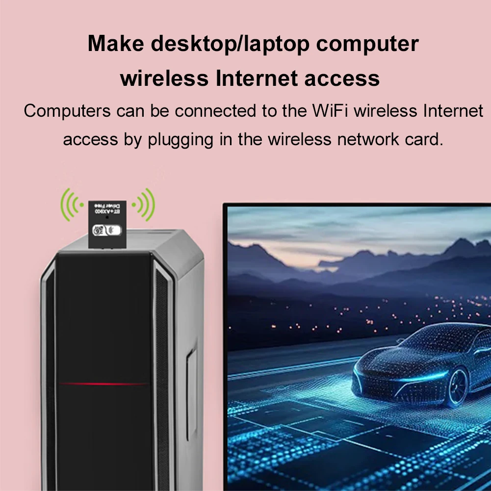 BT5.4 USB WiFi 어댑터 듀얼 밴드 2.4G 및 5G 외부 네트워크 수신기 송신기 홈 오피스 용 신호 수신 동글