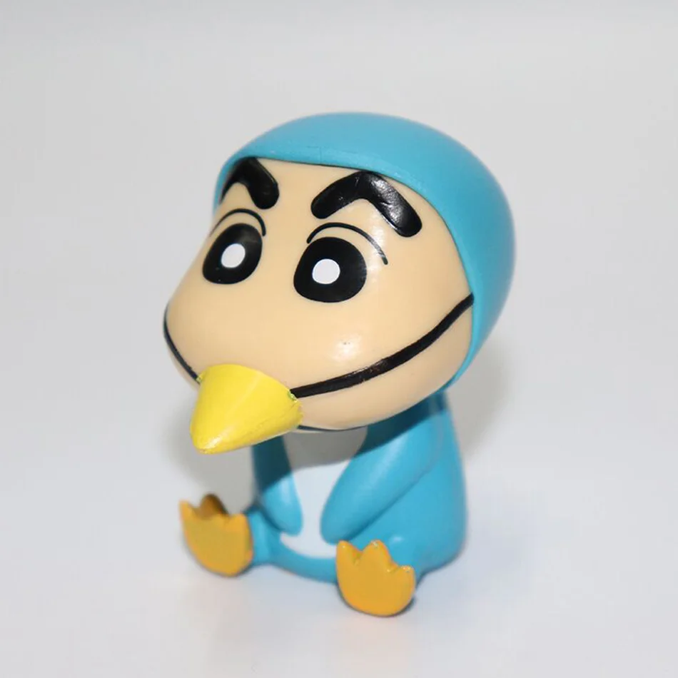 Set di Action Figure di Crayon Shin Chan, Statuette Kawaii Giapponesi da Collezione, Giocattoli da Film, Regali per Bambini