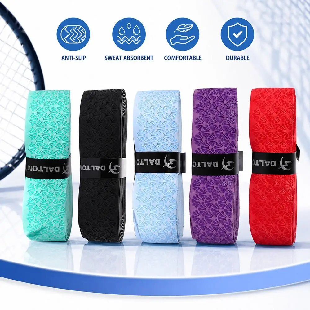 2M Badminton Handle Wrap Tape PU Anti-slip Badminton Racket Grips Wrap Embossing Sweat-Absorbent Racket Grips Sweat Band