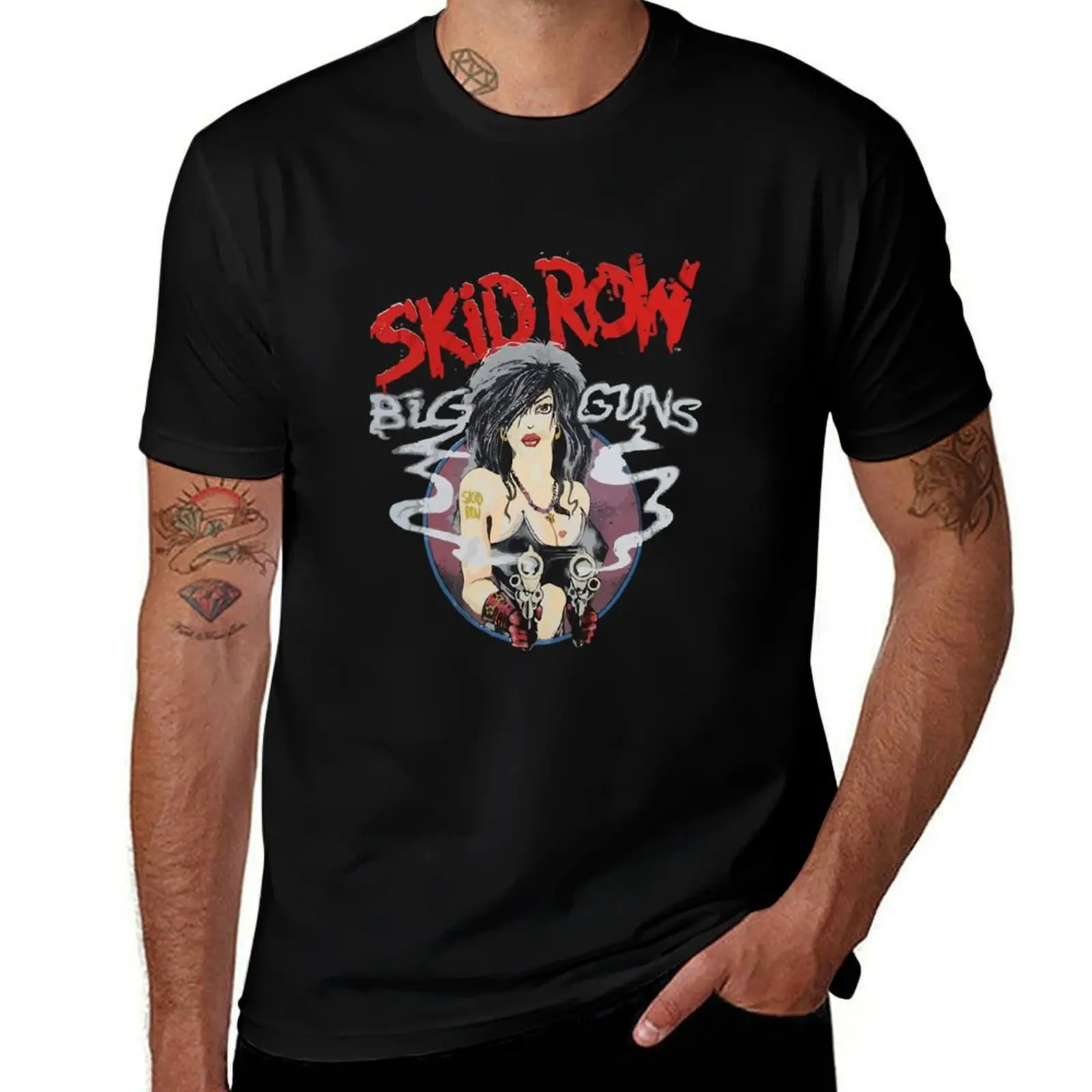 

Skid Row Band T-Shirt Non-Shrink Basic Cotton T-Shirt