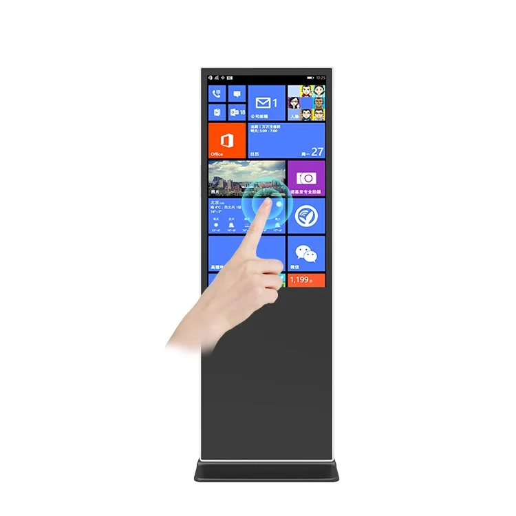 HUSHIDA High Quality Advertising Machine 42 Inch Vertical Display Lcd Advertising Floor Touch One Machine