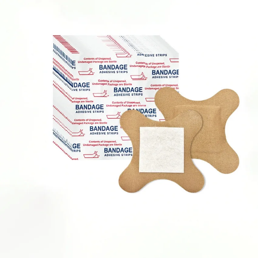 

50 шт., 76x76 мм, большая Х-образная эластичная ткань для помощи воспа для коленей и локтей