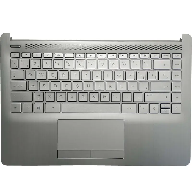 Teclado Espanhol/Latino Novo Para HP Pavilion 14-CF 14S-CF 14-DF 14S-DF 14-DK 14S-CR 240 245 G8 Com Palmrest Tampa superior Touchpad