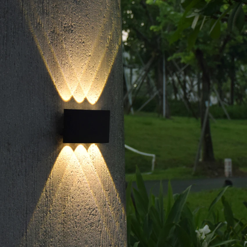 6w LED Waterproof Wall Lights Up and Down Outdoor Wall Lamps Aluminum AC90-260V AU30