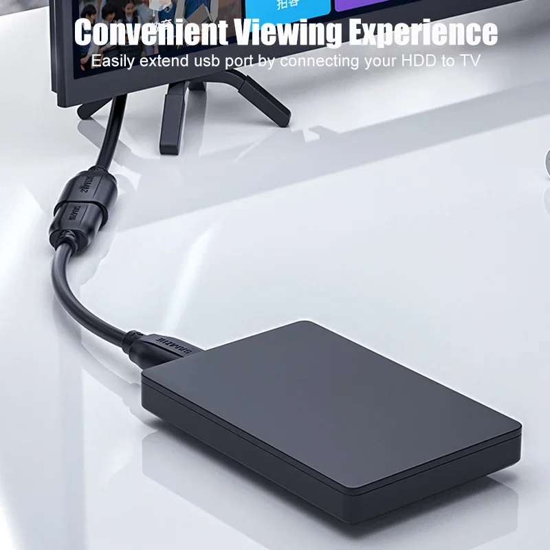 SAMZHE Przedłużacz USB 3.0 męski na żeński Przedłużacz USB3.0 2.0 do komputera PC TV PS4 Przedłużacz do laptopa Przewód danych — zdjęcie produktu 5