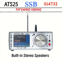 ATS-25 SI4732 Full-Band Stereo Radio DSP FM LW MW SW SSB Radio Wave Receiver 2.8‘’ Touch Screen-Decoder Bluetooth Transmission