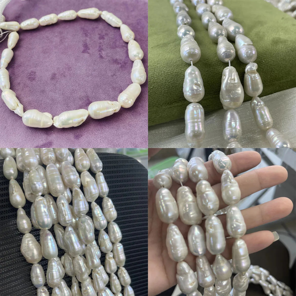 

Baroque Natural Freshwater Pearls Irregular Shape Semi-finished Loose Beads for Jewelry Making DIY Necklace Bracelet Accessories