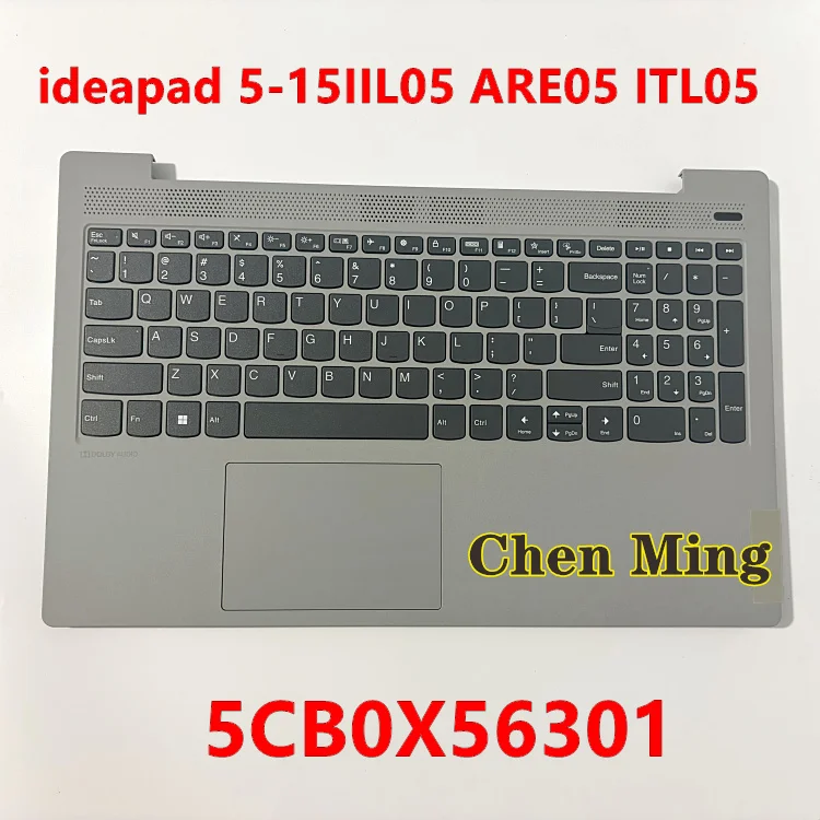 

5CB0X56301 New For Lenovo ideapad 5-15IIL05 5-15ARE05 5-15ITL05 Laptop Upper Case Palmrest C-Cover case keyboard Touchpad