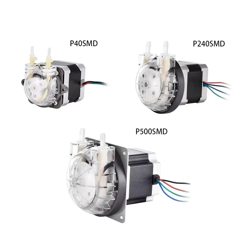 High Precision Mini Peristaltic Pump Stepper Motor 0-600ML/Min Speed Regulation BPT Pipe 1000H Lifetime