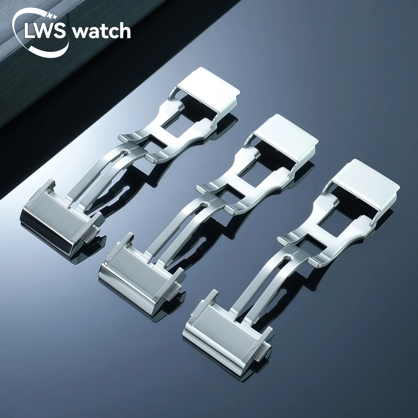 Men's Watch 18mm Solid Stainless Steel Folding Clasp - High-Quality Replacement Part for Bell & Ross BR05 BRX5 Series