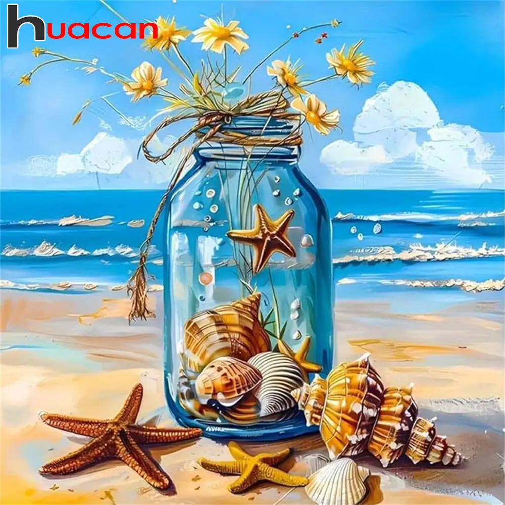 Huacan 2025, neue Kollektion, Diamant-Gemälde, Delphin, Himmel, Diamant-Stickerei, Meer, Sonnenuntergang, Mosaik, Kunst, Dekoration, Gemälde