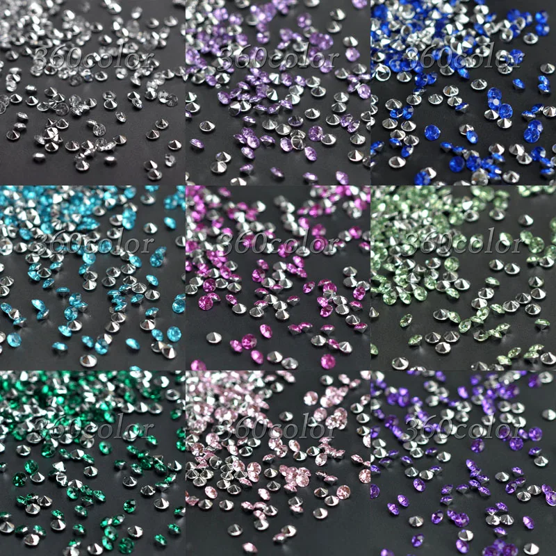 1000pcs/lot Diamond Confetti Artificial Crystal Wedding Table Scatter Bridal Shower Party Decoration 4.5mm 1/3Carat