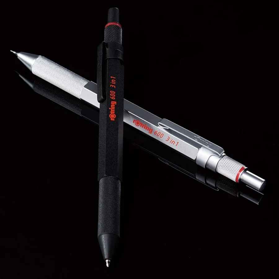 Rotring 600 3 in 1 multi-function Pen 0.5mm Mechanical Pencil red