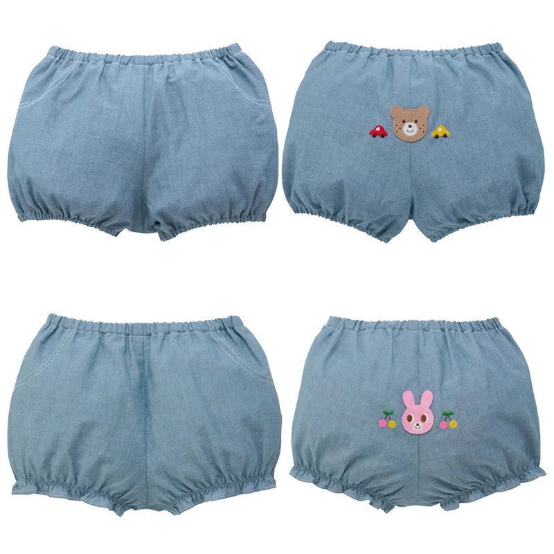 

Boys and Girls Cartoon Embroidered Cute Baby Bloomers Shorts