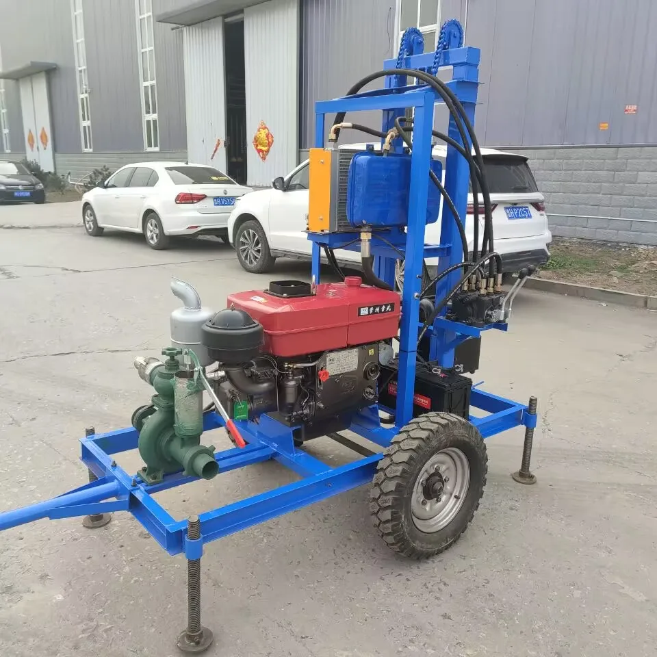 Customized High Quality Portable Diesel Enigne Drilling Machine Crawler Hydraulic Water Well Drilling Rigs