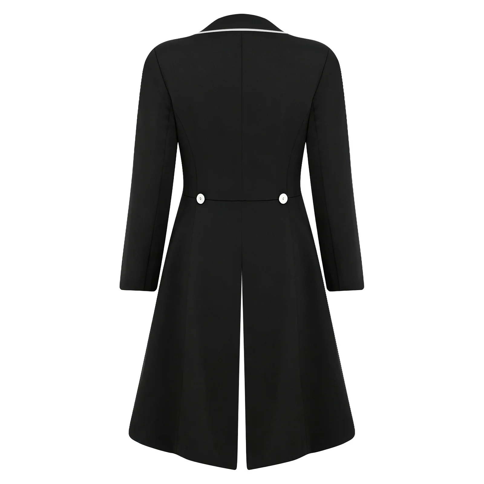 Women Equestrian Dressage Jacket Outerwear Long Sleeve Lapel English Horse Riding Show Coat Tailcoat for Training Competition