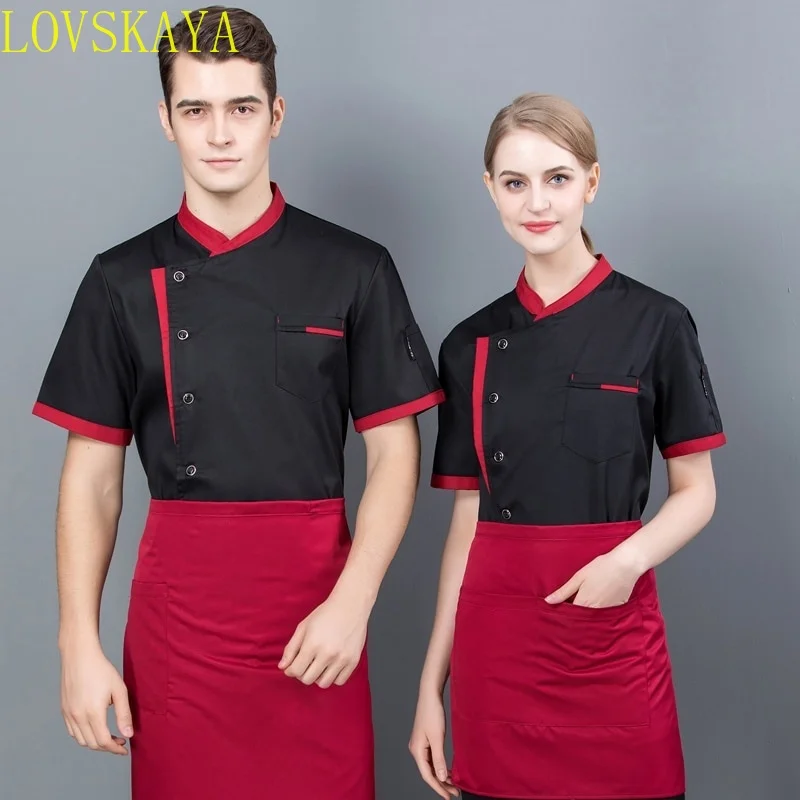 Overall Long Sleeved Restaurant Kitchen Chef Uniform Restaurant Hotel Kitchen Cooking Jacket Catering Chef