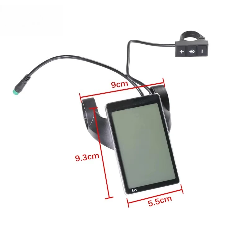 Pantalla LED para OUXI V8 500W 20 pulgadas, accesorios para bicicleta eléctrica, piezas de repuesto, versión 3.0 UE, reemplazo del tablero con interruptor