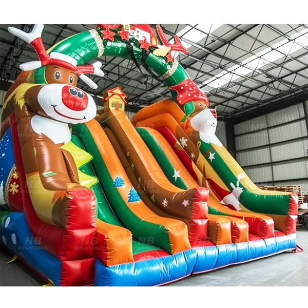 Inflatable Castle Home Christmas Theme Slide Trampoline Amusement Park Indoor and Outdoor Leisure Children's Castle