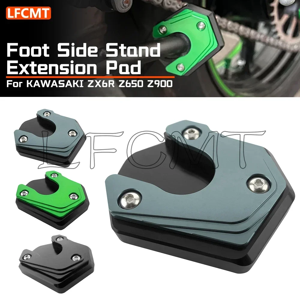 

Motorcycle Kickstand Foot Side Stand Extension Pad Fit for KAWASAKI Z650 Z800 Z900 RS SE Z1000R NINJA 650 1000 ZX6R ZX10R ER6F