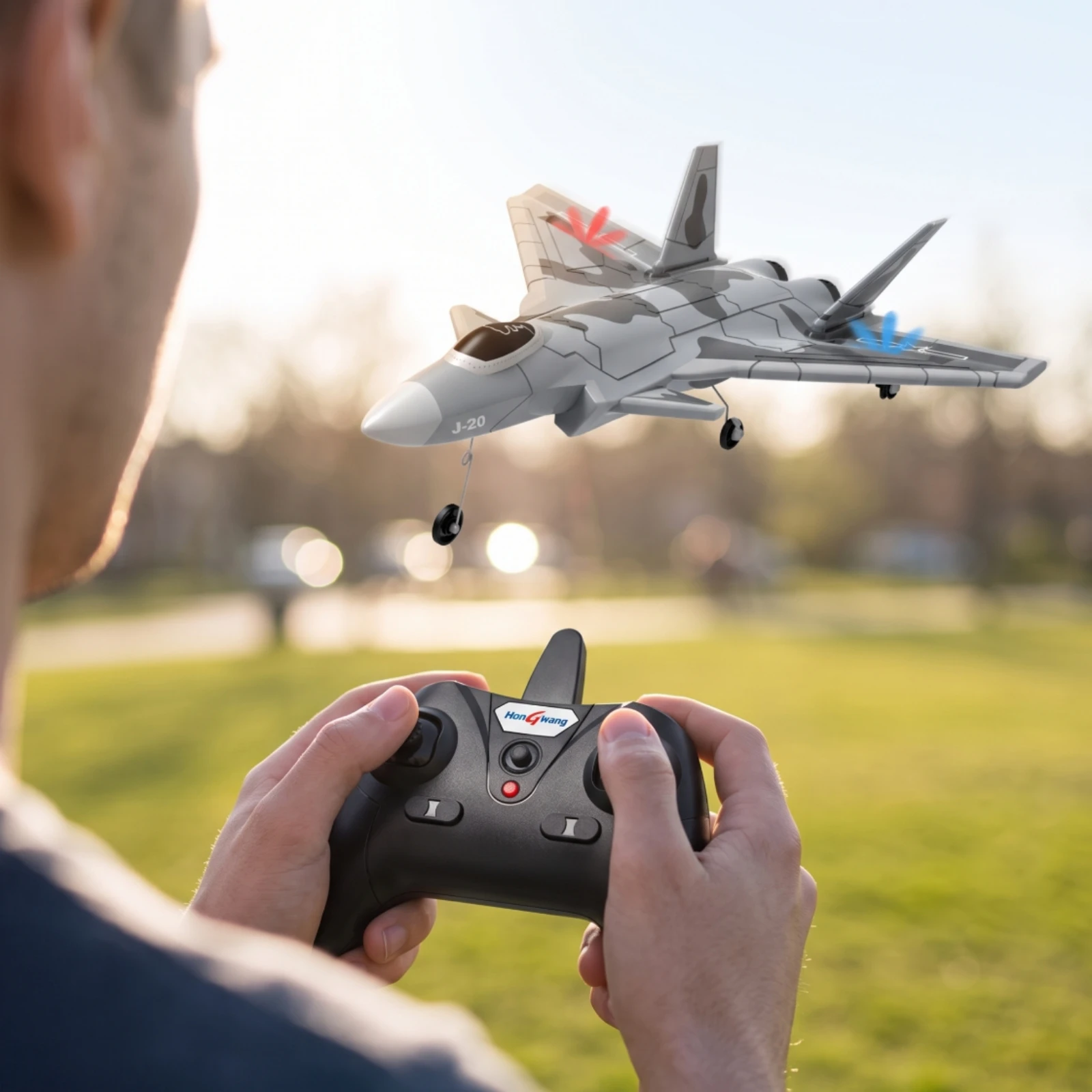 Fighter Jet Toy Foam Wireless Control Airplane Rc Airplane Lightweight Aircraft Acrobatic for Children, Open Areas, Indoors