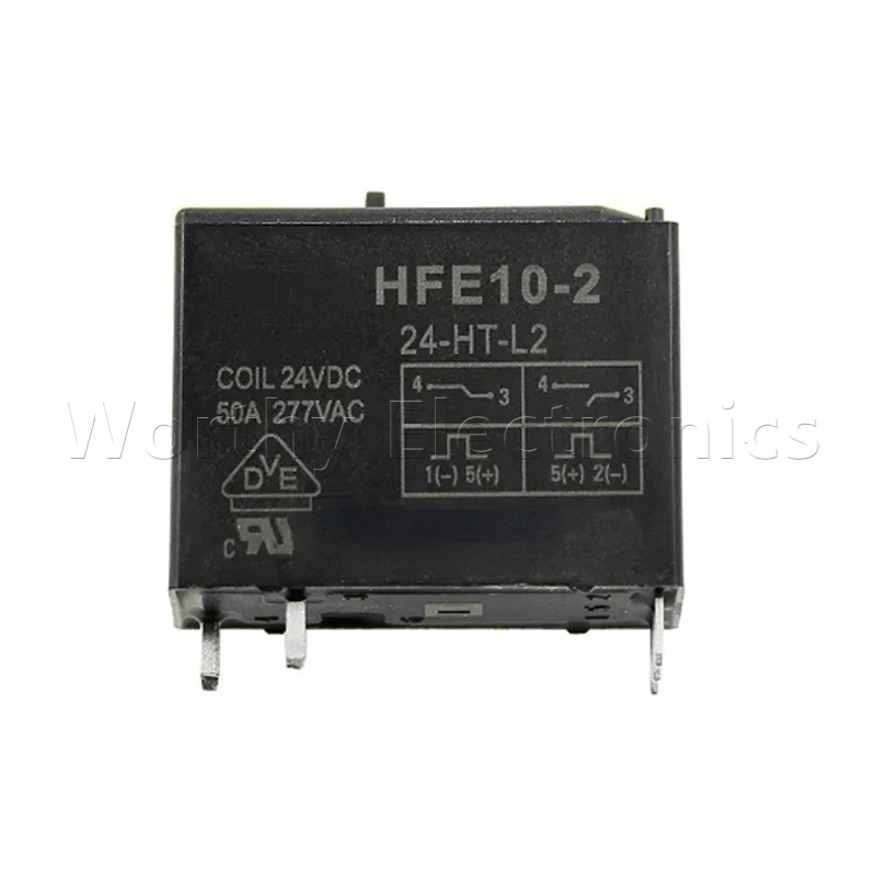 

Free shipping 10pcs/lot relay 24VDC 50A 5PIN HFE10-2/24-HT-L2