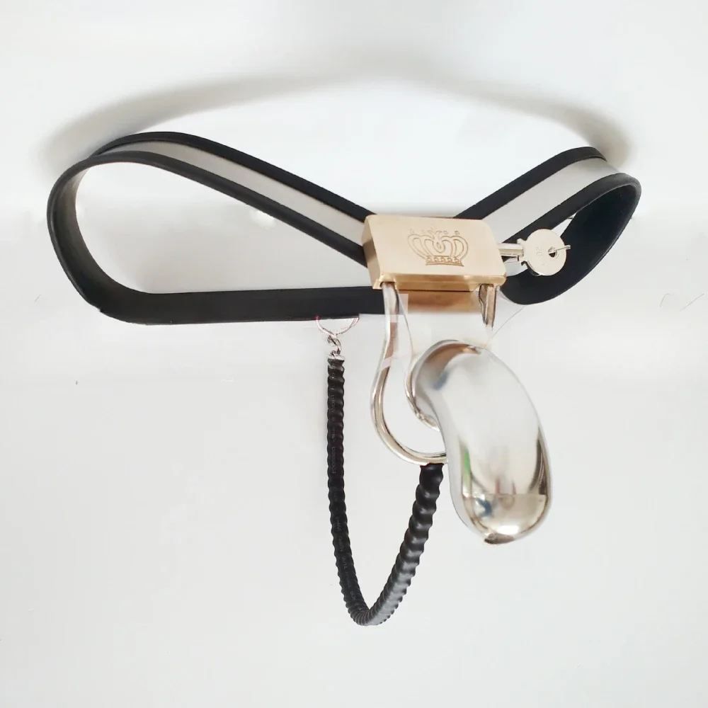 Cinturón de castidad para hombre, cuenta para pene, jaula para pene, esclavo, pantalones Bondage BDSM, dispositivo de acero inoxidable, bloqueo de pene, fetiche de Metal, Juguetes sexuales para hombres