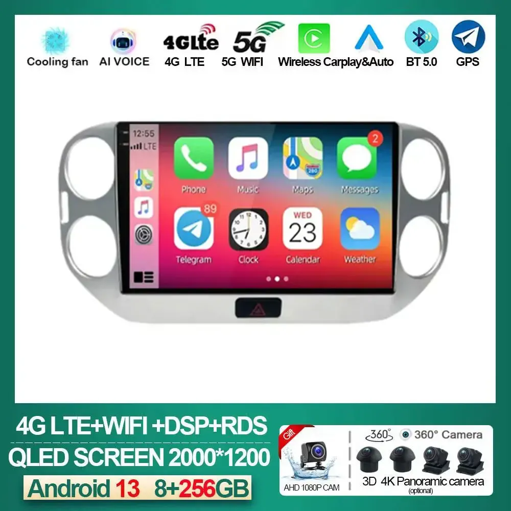 

Android 14 For Volkswagen VW Tiguan 2010 - 2017 Auto Radio Car Multimedia Video Player Navigation GPS Stereo Carplay 2din DVD