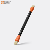 AMAOE Double-Head Replaceable Anti-Static Brush for Mobile Phone Tablet Motherboard CPU IC Cleaning Repair Tools